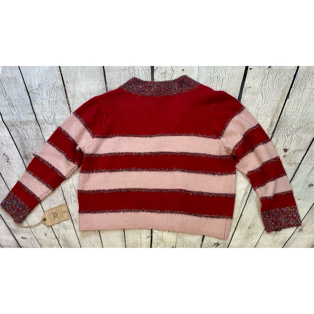True Craft Striped Holiday Tinsel Sweater NWT! - Picture 12 of 16